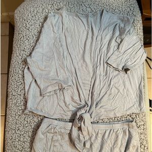 Women's light gray two-pieces set size XL